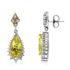 Orecchini in argento con Quarzo Ouro Verde (Dallas Prince Designs)