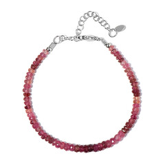 Bracciale in argento con Tormalina Rosa