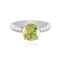 Anello in argento con Quarzo Ouro Verde