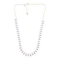 Collana in oro con Zaffiro Ceylon Porpora