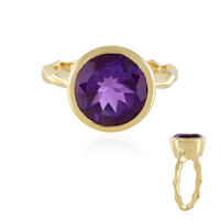 Anello in argento con Ametista Zambiana
