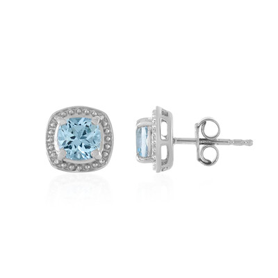 Orecchini in argento con Topazio Blu Cielo