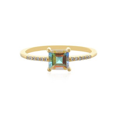Anello in argento con Topazio Moonlight