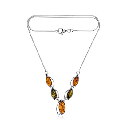 Collana in argento con Ambra Baltica (dagen)