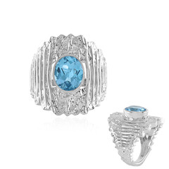 Anello in argento con Topazio Marambaia (de Melo)