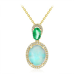 Collana in oro con Opale di Welo AAA