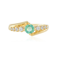 Anello in argento con Smeraldo Russo (Adela Silber)