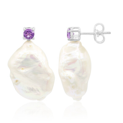 Orecchini in argento con Perla di Acqua Dolce (TPC)