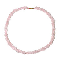 Collana in argento con Quarzo Rosa