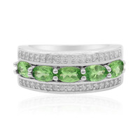Anello in argento con Tsavorite