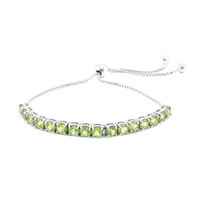 Bracciale in argento con Peridoto della Birmania