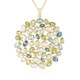 Collana in argento con Pietra di Luna Blu (KM by Juwelo)