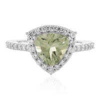 Anello in argento con Ametista Verde