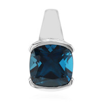 Ciondolo in argento con Topazio Blu Londra