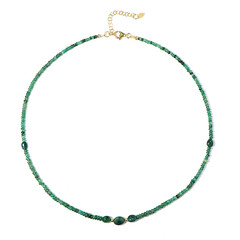 Collana in argento con Smeraldo Zambia