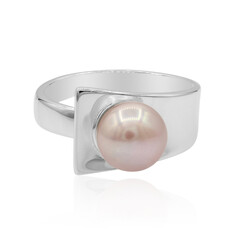 Anello in argento con Perla di Acqua Dolce (TPC)