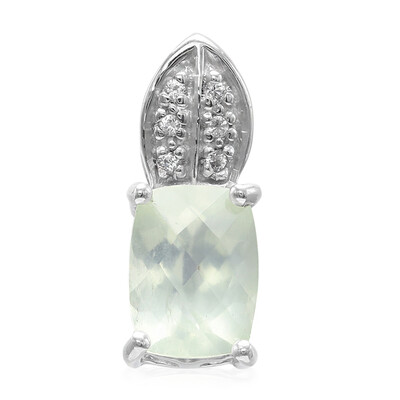 Ciondolo in argento con Prehnite