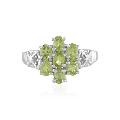 Anello in argento con Peridoto