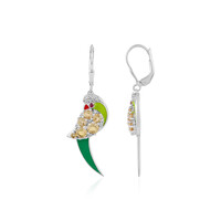 Orecchini in argento con Citrino