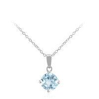Collana in argento con Topazio Blu Cielo