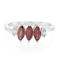 Anello in argento con Rubino Malawi
