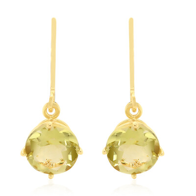 Orecchini in argento con Quarzo Ouro Verde