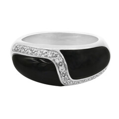Anello in argento con Onice