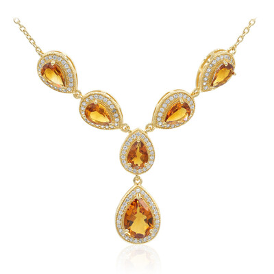 Collana in argento con Citrino Madeira