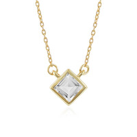 Collana in argento con Topazio Bianco
