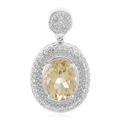 Ciondolo in argento con Quarzo Champagne