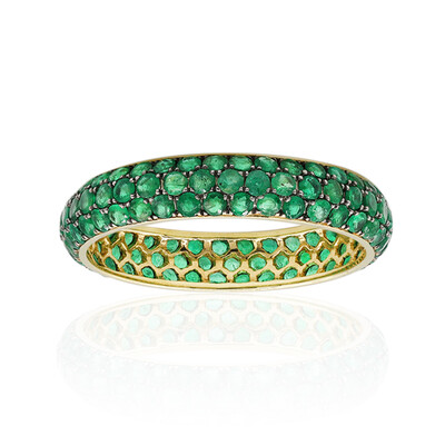 Anello in oro con Smeraldo Zambia AAA (Estée Collection)