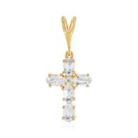 Ciondolo in argento con Topazio Bianco