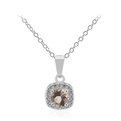Collana in argento con Morganite