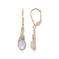 Orecchini in argento con Pietra di Luna Blu (KM by Juwelo)