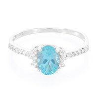 Anello in argento con Apatite Blu