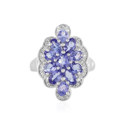 Anello in argento con Tanzanite