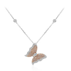 Collana in oro con Diamante Rosa I1 (CIRARI)