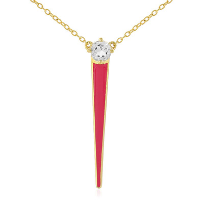Collana in argento con Topazio Bianco