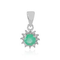 Ciondolo in argento con Smeraldo Colombiano