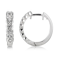 Orecchini in argento con Topazio Bianco