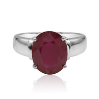 Anello in argento con Rubino del Madagascar