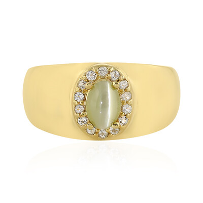 Anello in argento con Crisoberillo Occhio di Gatto
