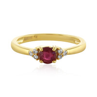 Anello in argento con Rubino del Madagascar