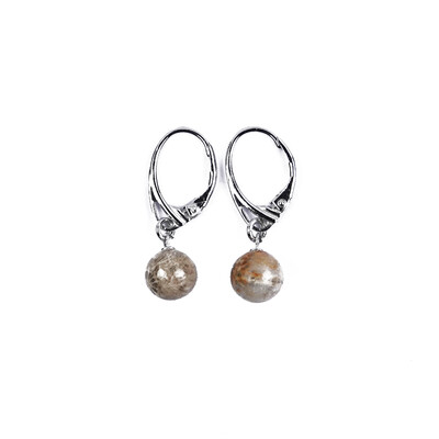 Orecchini in argento con Corallo Pietrificato
