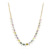 Collana in oro con Zaffiro Fancy (CIRARI)