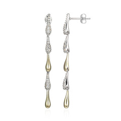 Orecchini in argento con Topazio Bianco (Adela Silber)