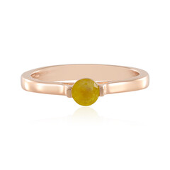 Anello in argento con Zaffiro Giallo del Madagascar