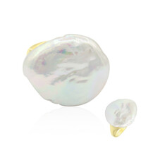 Anello in argento con Perla di Acqua Dolce (TPC)