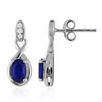 Orecchini in argento con Spinello Blu Royal