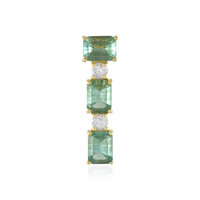 Ciondolo in argento con Fluorite Verde